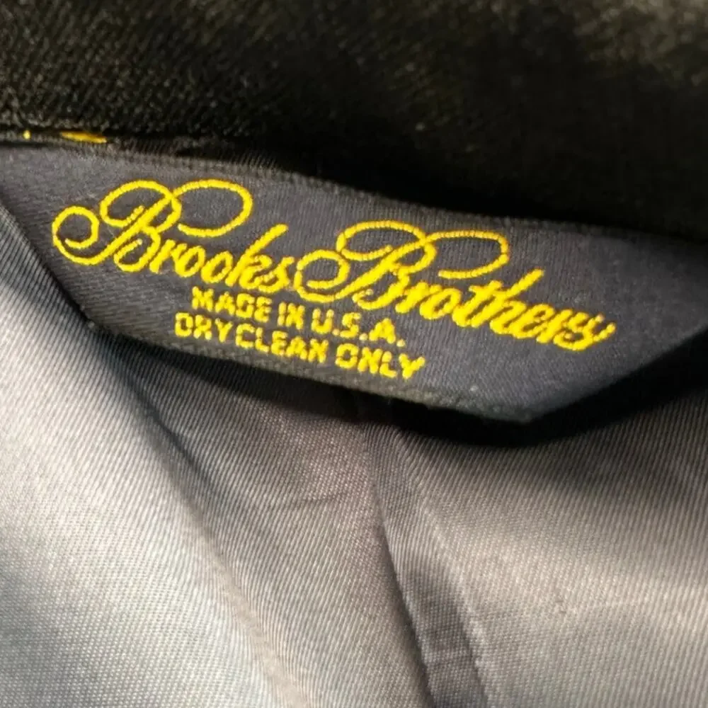 Brooks Brothers Brooksease Blazer Charcoal Grey Wool 46R